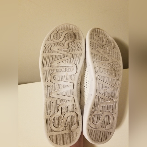 SWIMS Mens White Mesh Sneakers Size 9 - Picture 6 of 6